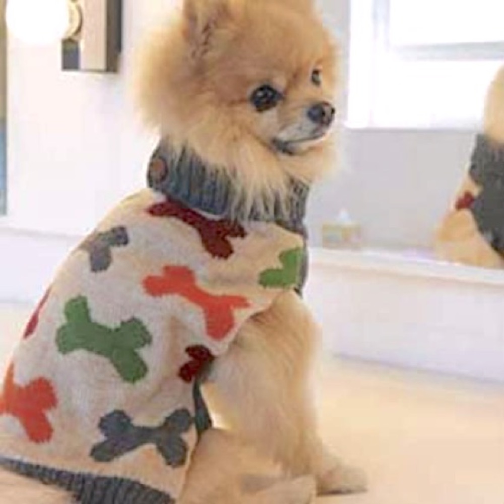 Wagatude Multi Stripe Bone Sweater